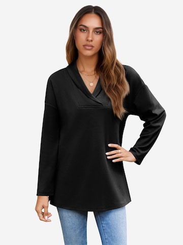 Imily Bela Bluse in Schwarz: Vorderseite