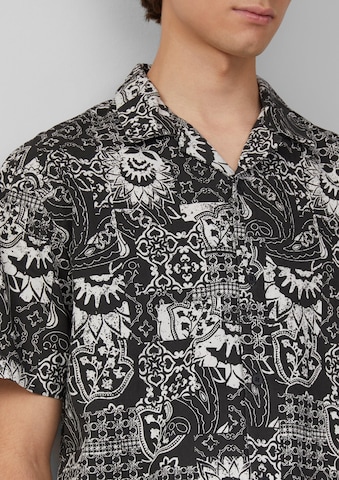 Coupe regular Chemise QS en noir