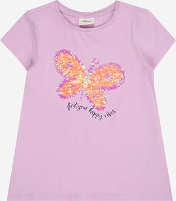 T-Shirt s.Oliver en violet : devant