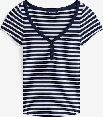 Tommy Jeans Särk, värv sinine: eest vaates