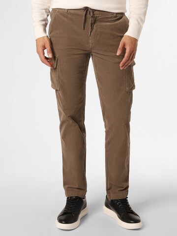 Lindbergh Cargo Pants in Brown: front