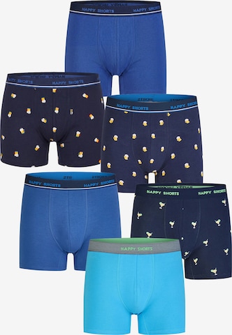 Happy Shorts - Boxers ' Colourful Jersey Set ' em azul: frente