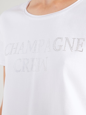 miss goodlife - Camiseta 'Champagne Crew' en blanco