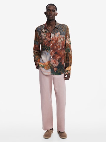 Coupe regular Chemise Desigual en marron