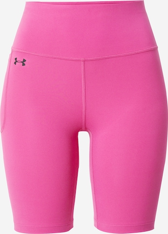 Skinny Pantalon de sport 'Motion' UNDER ARMOUR en rose : devant