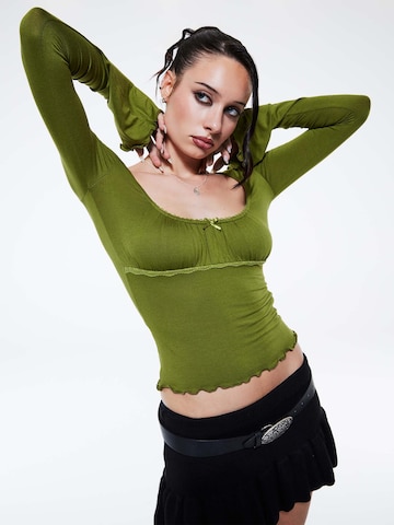 T-shirt 'Anja' SHYX en vert : devant