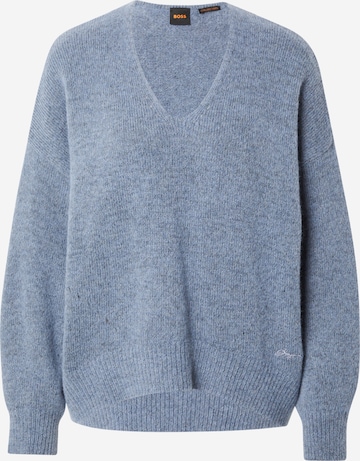 BOSS Orange Trui 'Fondyssa' in Blauw: voorkant