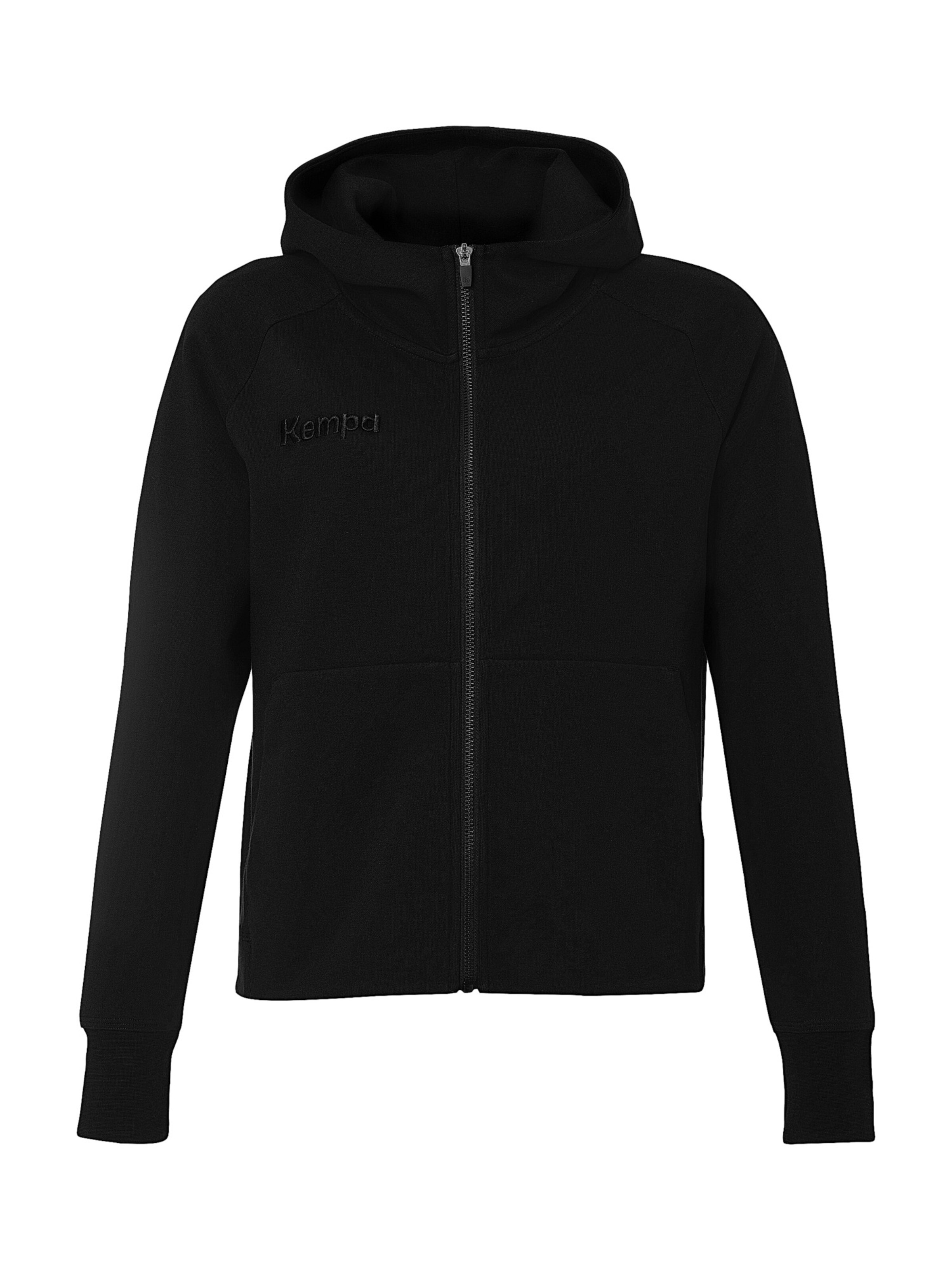 KEMPA Sportsweatjacke 'Stmnt' in Schwarz: Vorderseite