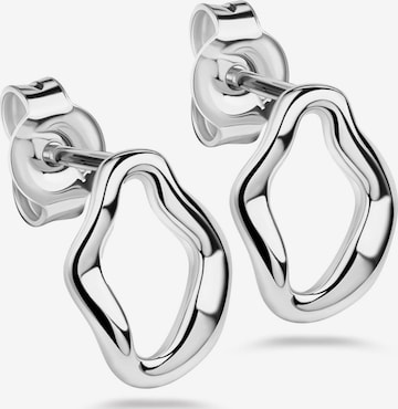 Kamiko Oorbellen 'CHLOE' in Zilver: voorkant