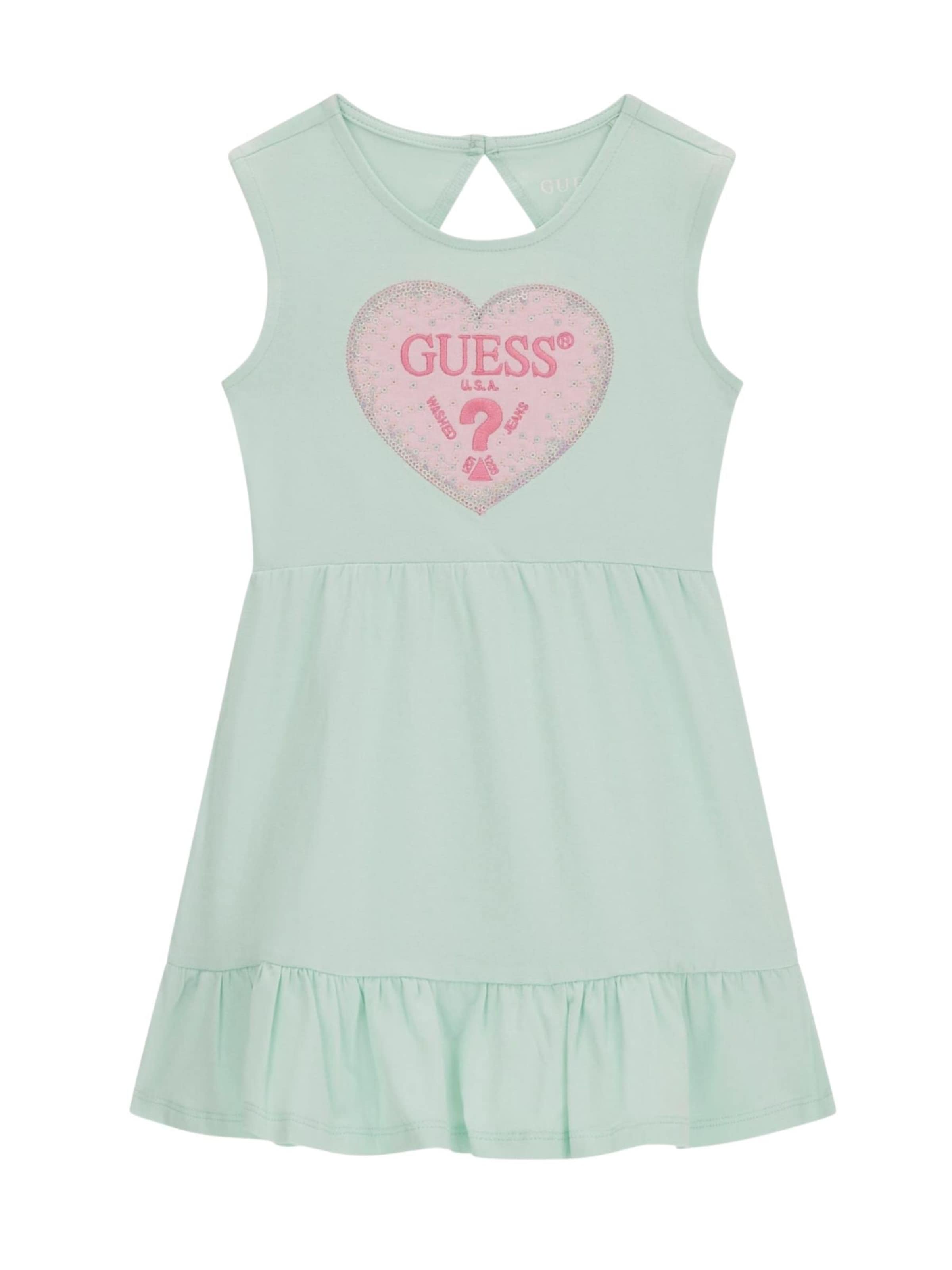 Robe 'GUESS KIDS SL DRESS ABITO' GUESS KIDS en vert : devant