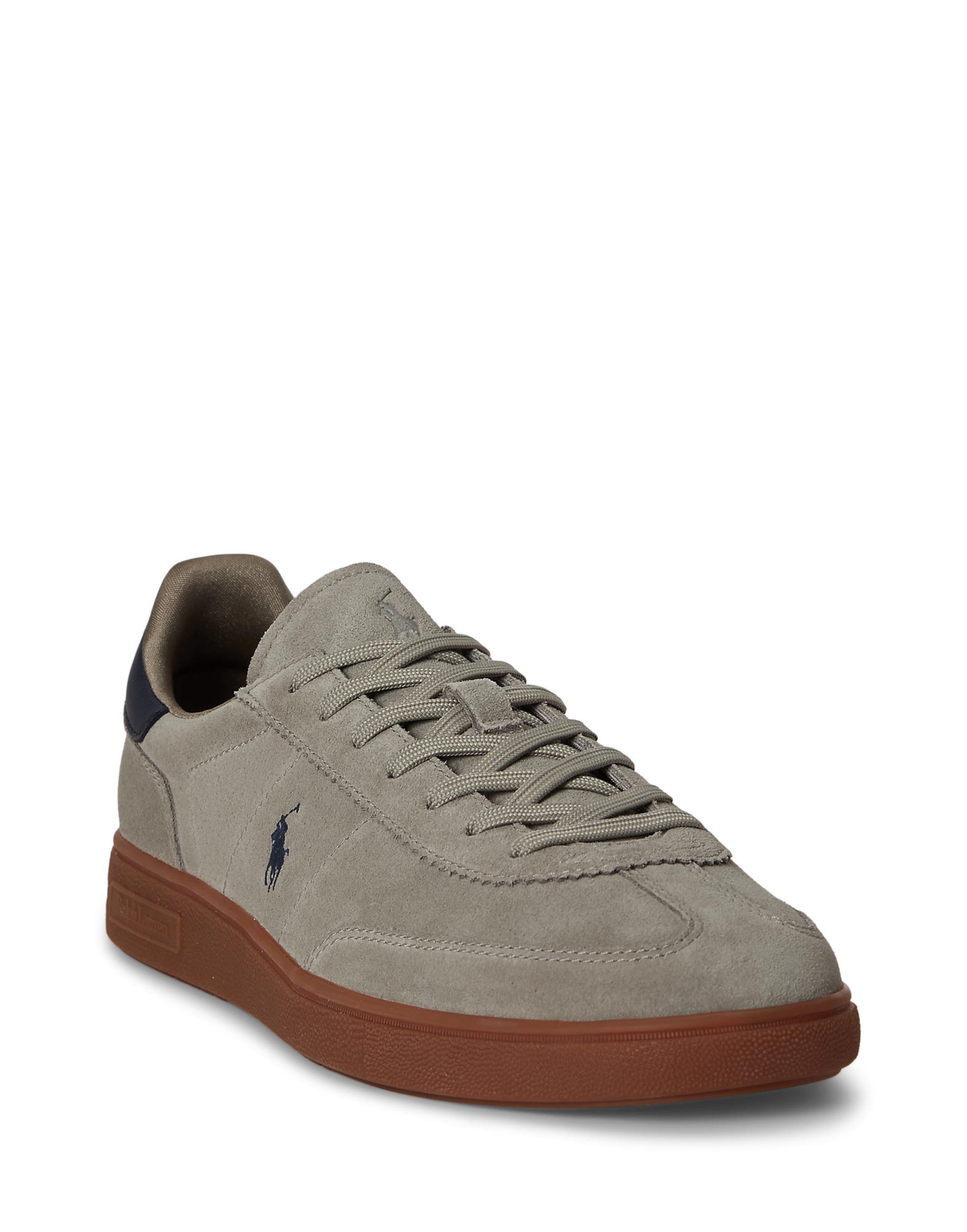 Sneaker low de la Polo Ralph Lauren pe gri: față