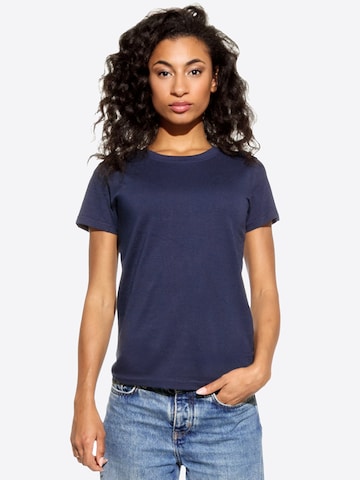 T-shirt Cotton Prime en bleu : devant