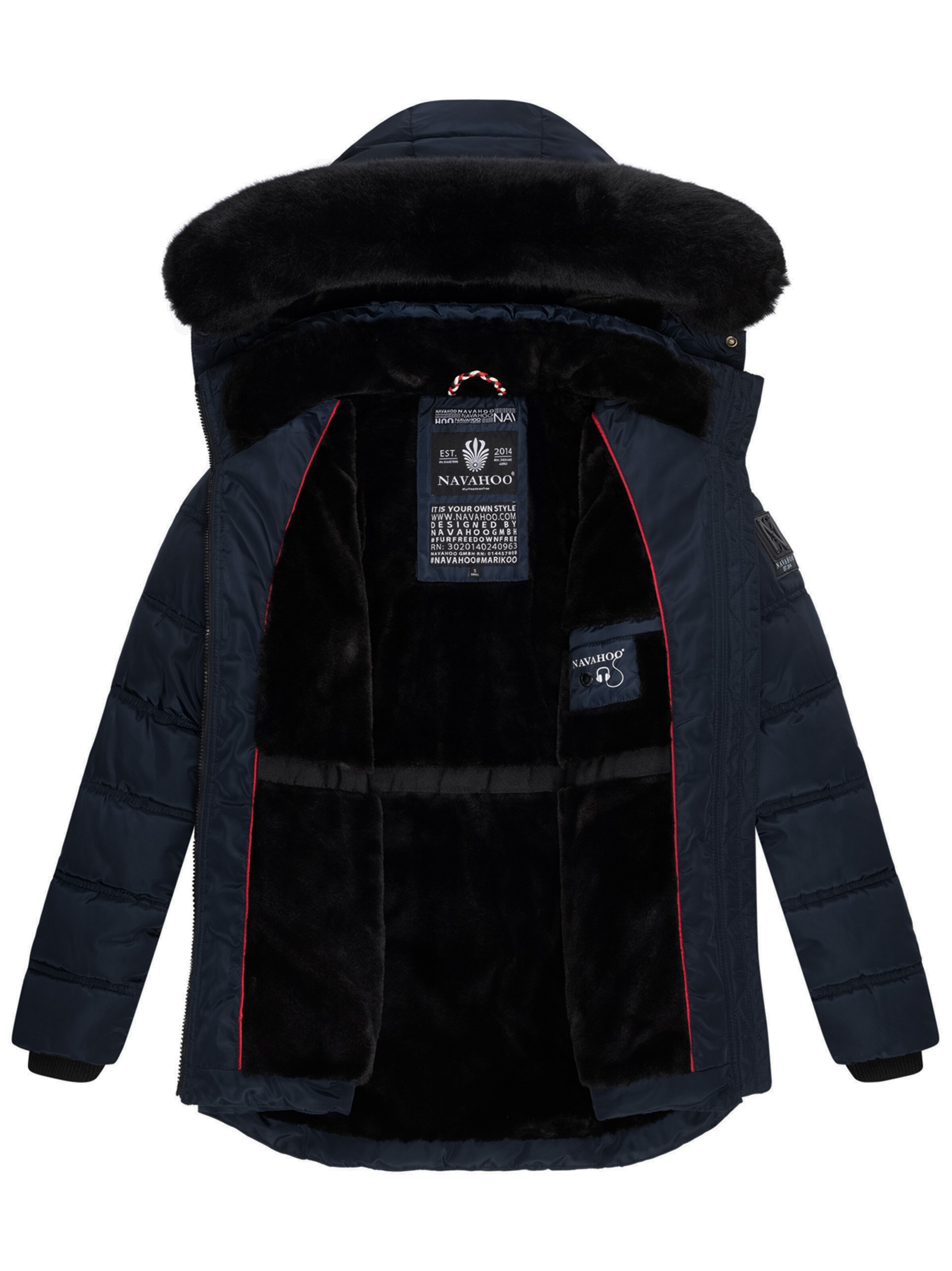 NAVAHOO Winterjas in Blauw