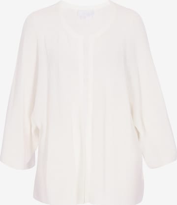 usha WHITE LABEL - Cárdigan 'Minimalistic' en blanco: frente