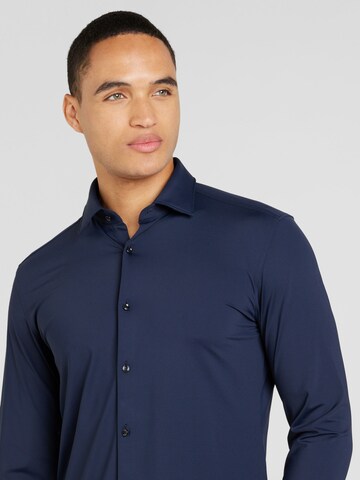 HUGO Slim fit Button Up Shirt 'Kenno' in Blue