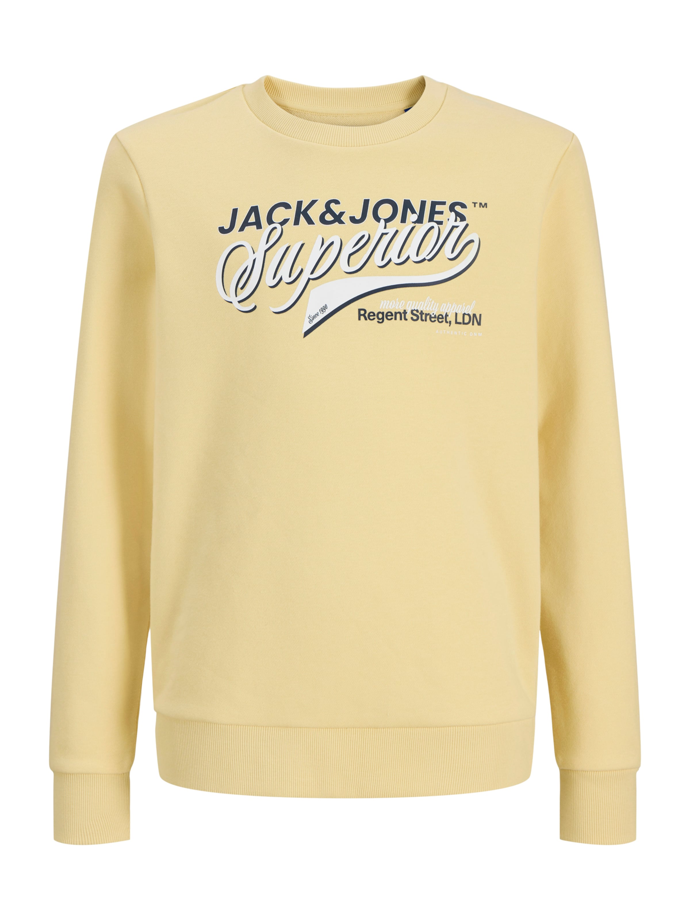 Sweat Jack & Jones Junior en jaune : devant