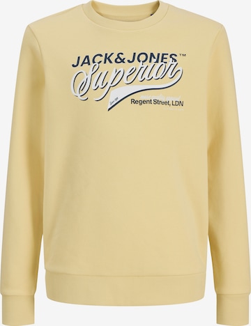 Sweat Jack & Jones Junior en jaune : devant