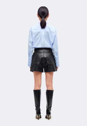 Wide Leg Pantalon IRO en noir : derrière