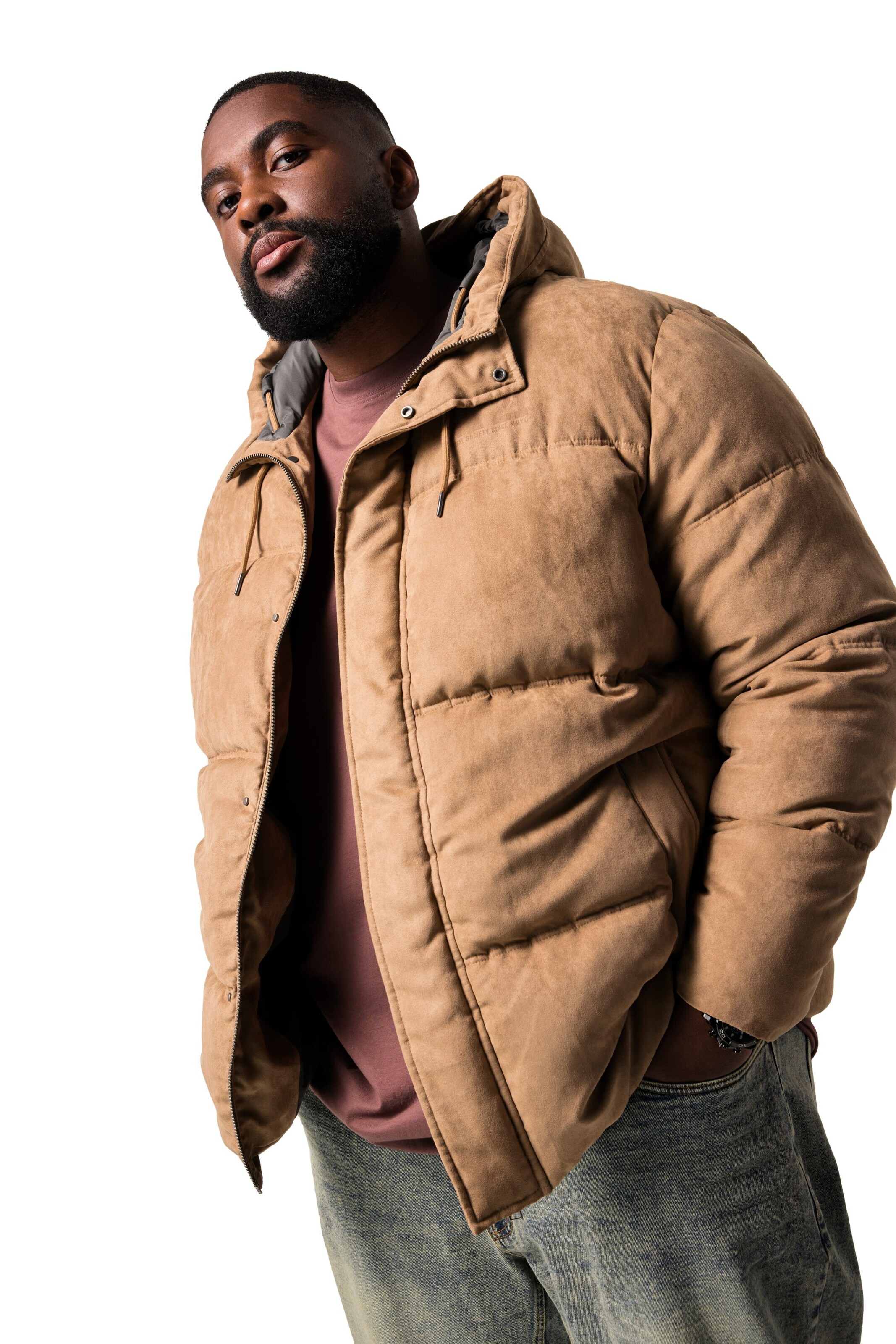 STHUGE Between-Season Jacket in Beige: front