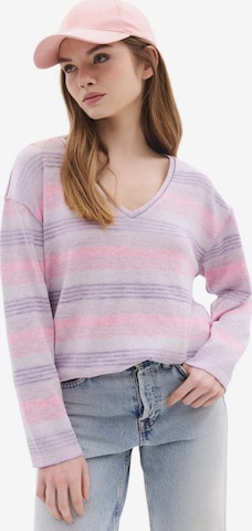 No Matter What Oversized Sweater in Mixed colors: front