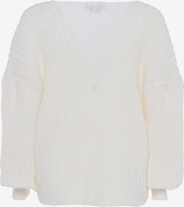 Pull-over faina en blanc