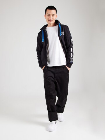 CAMP DAVID Zip-Up Hoodie in Blue