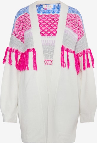 IZIA Knit cardigan 'Eyota' in White: front