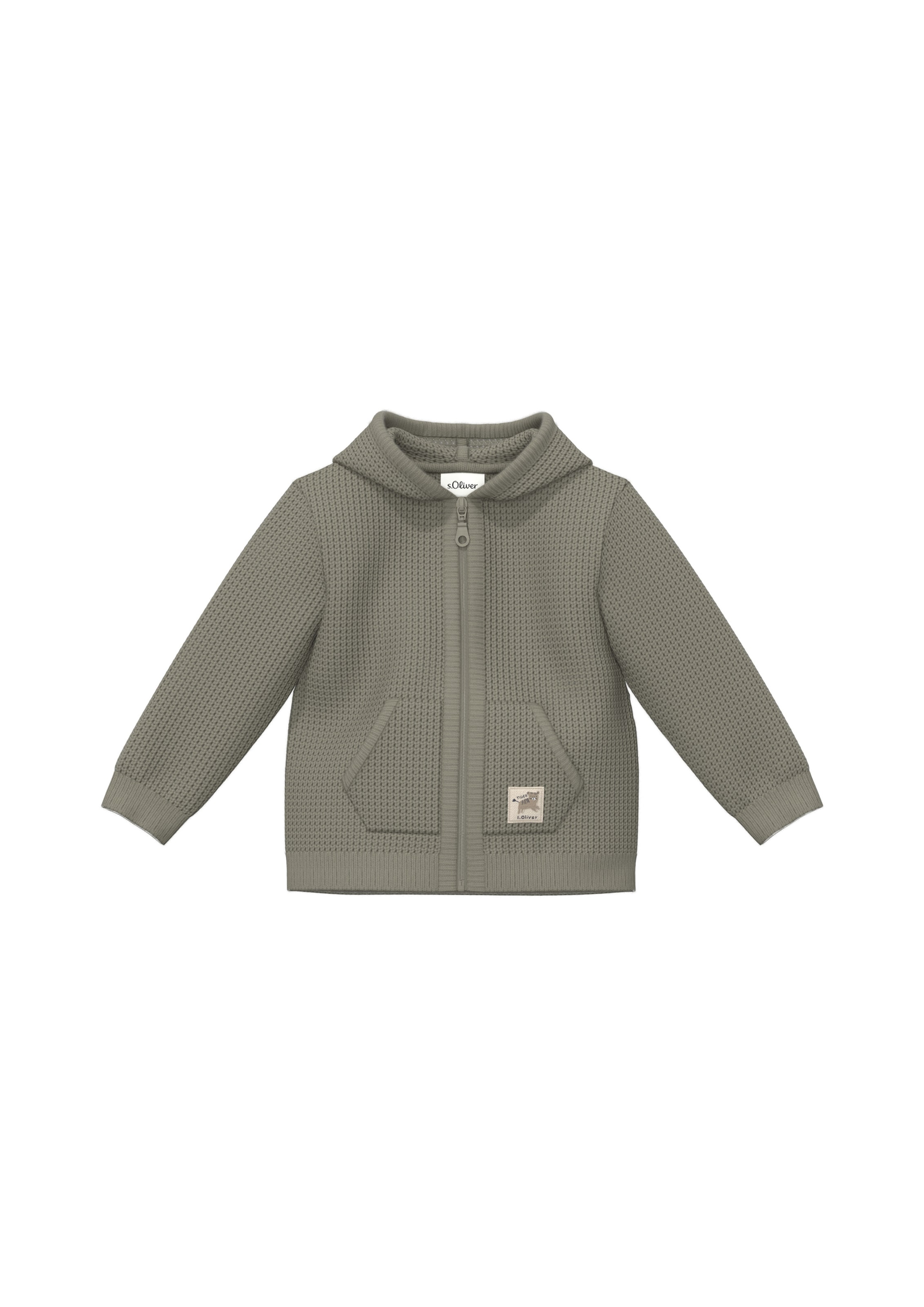 Cardigan s.Oliver en vert : devant