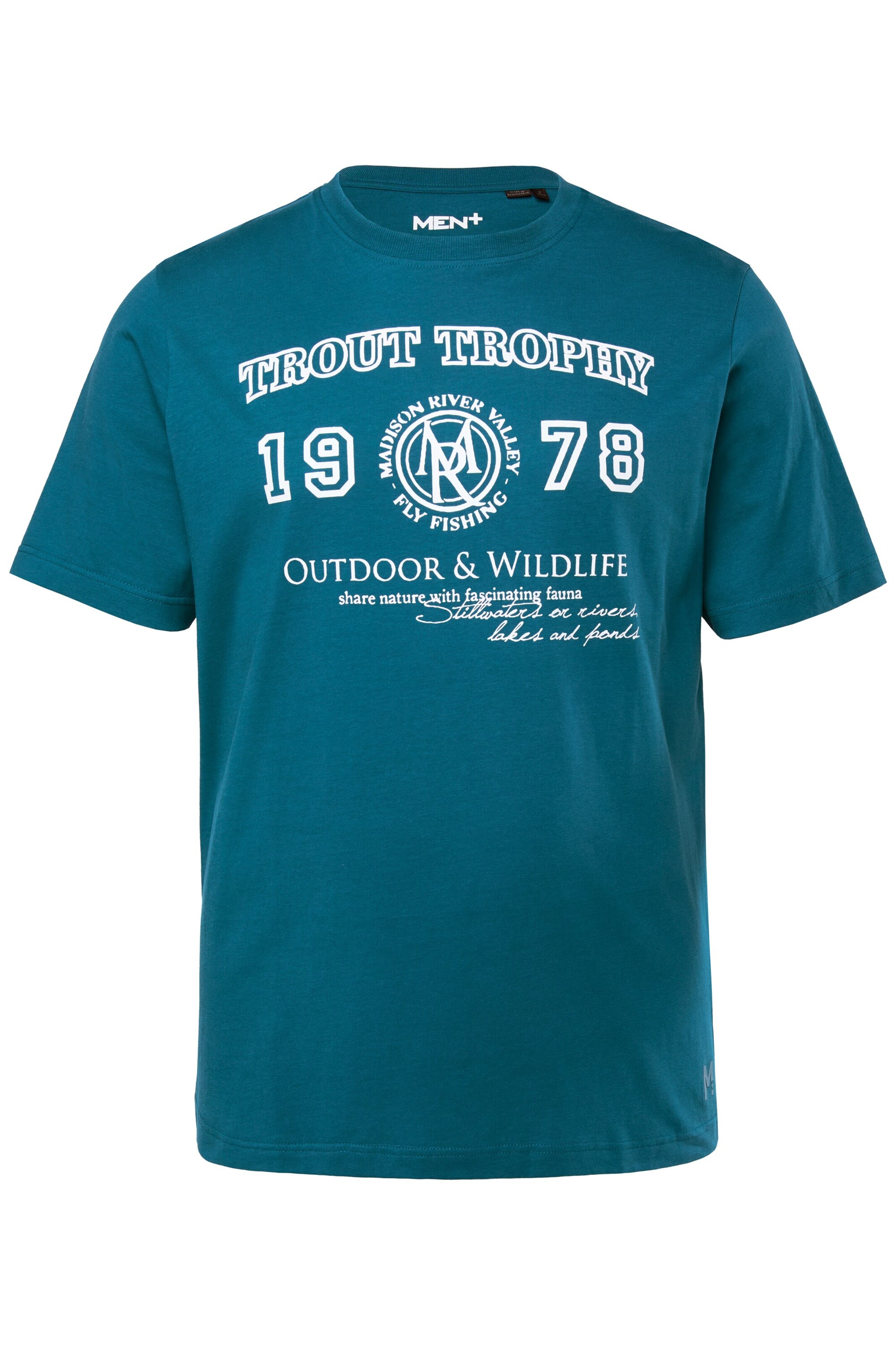 Men Plus T-Shirt in Blau: Vorderseite