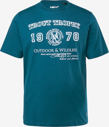 Men Plus T-Shirt in Blau: Vorderseite