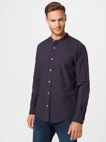 Only & Sons Regular fit Button Up Shirt 'BEN' in Blue: front