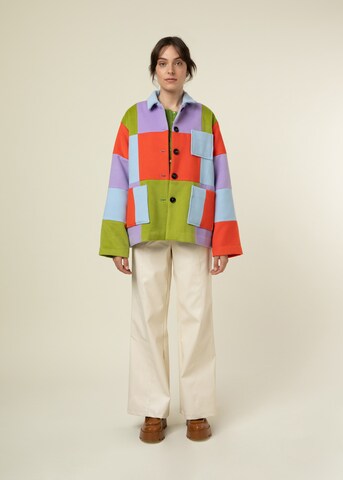 FRNCH PARIS Between-seasons coat 'FLORITA' in Mixed colours