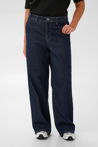 KAFFE CURVE Wide leg Jeans 'Hailey' in Blue