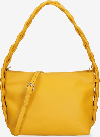 Borsa a spalla di Gave Lux in giallo: frontale