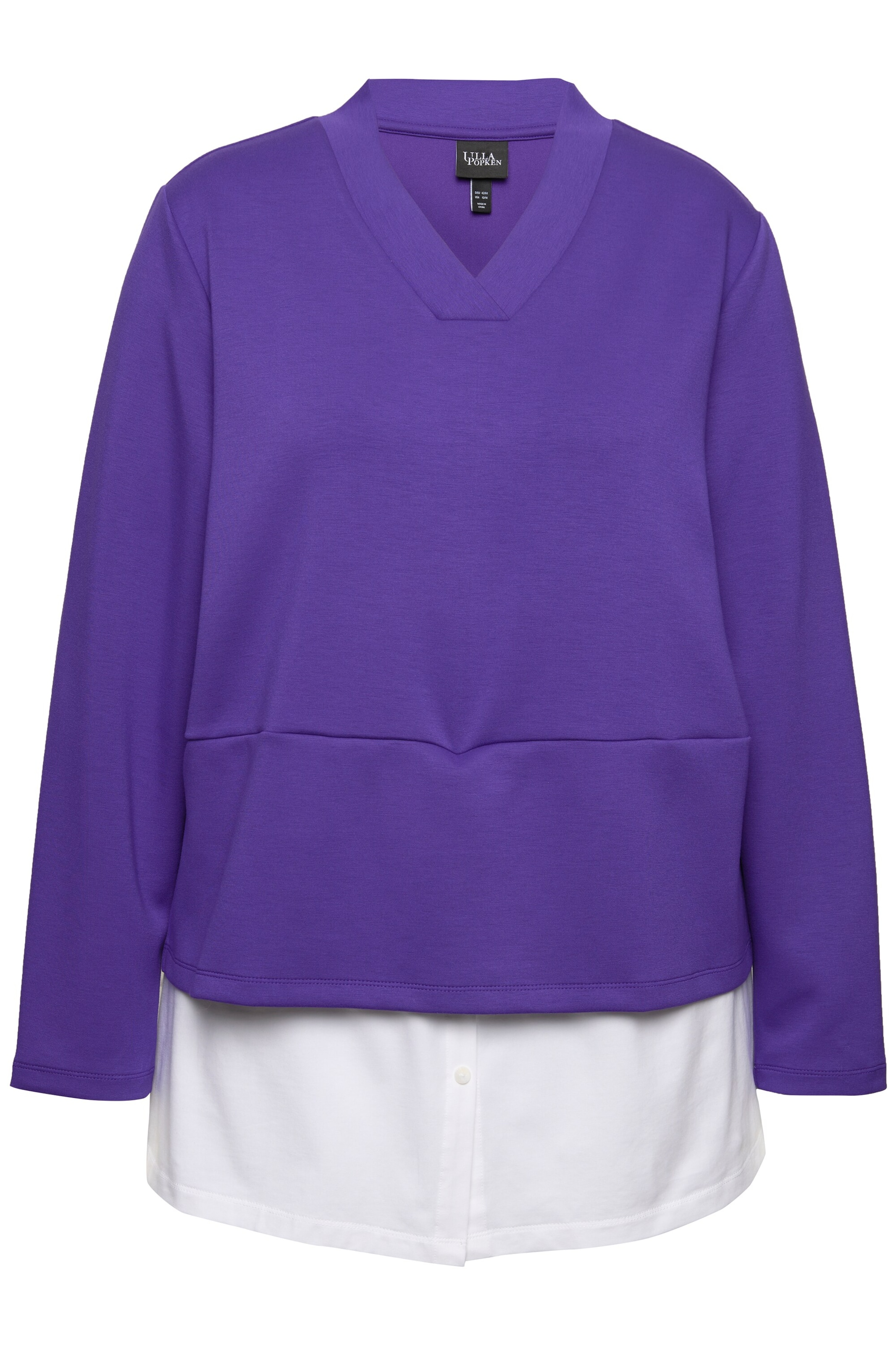Ulla Popken Sweatshirt in Lila: voorkant
