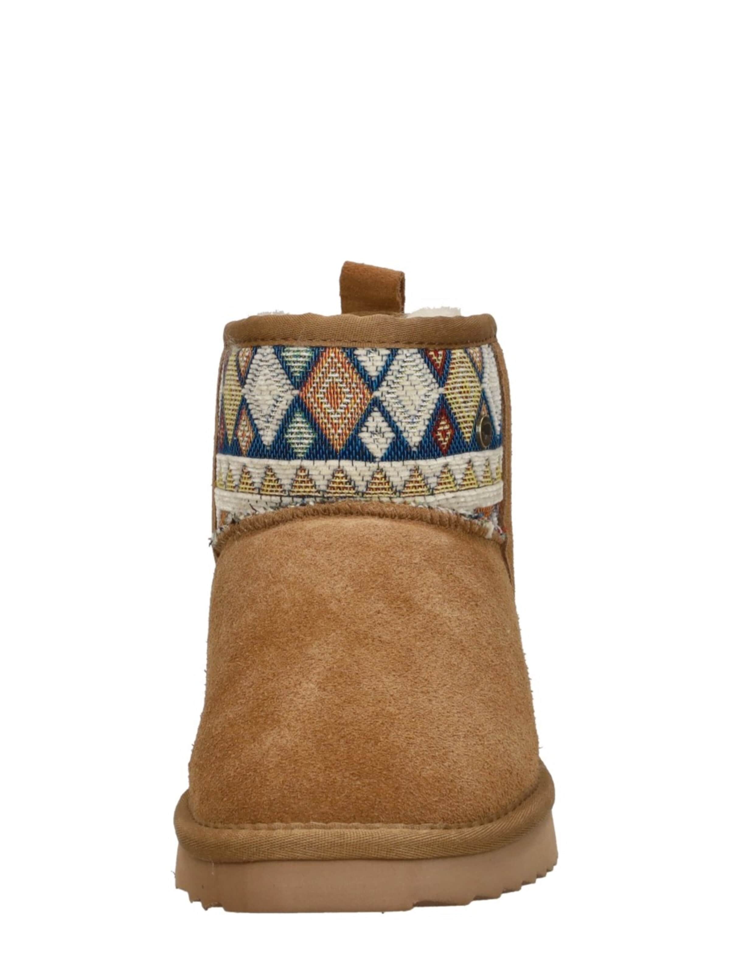 Warmbat Boots 'Wallaby-Print' in Brown