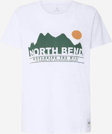 North Bend Shirt ' NBCash ' in White: front