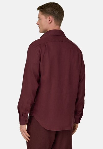 Boggi Milano Regular Fit Hemd in Rot