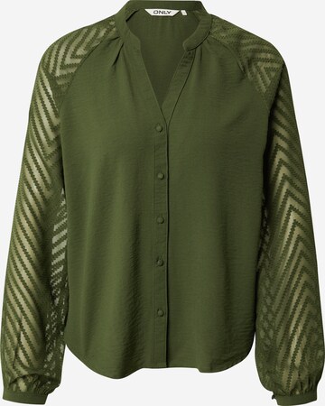 Camicia da donna 'LISA' di ONLY in verde: frontale