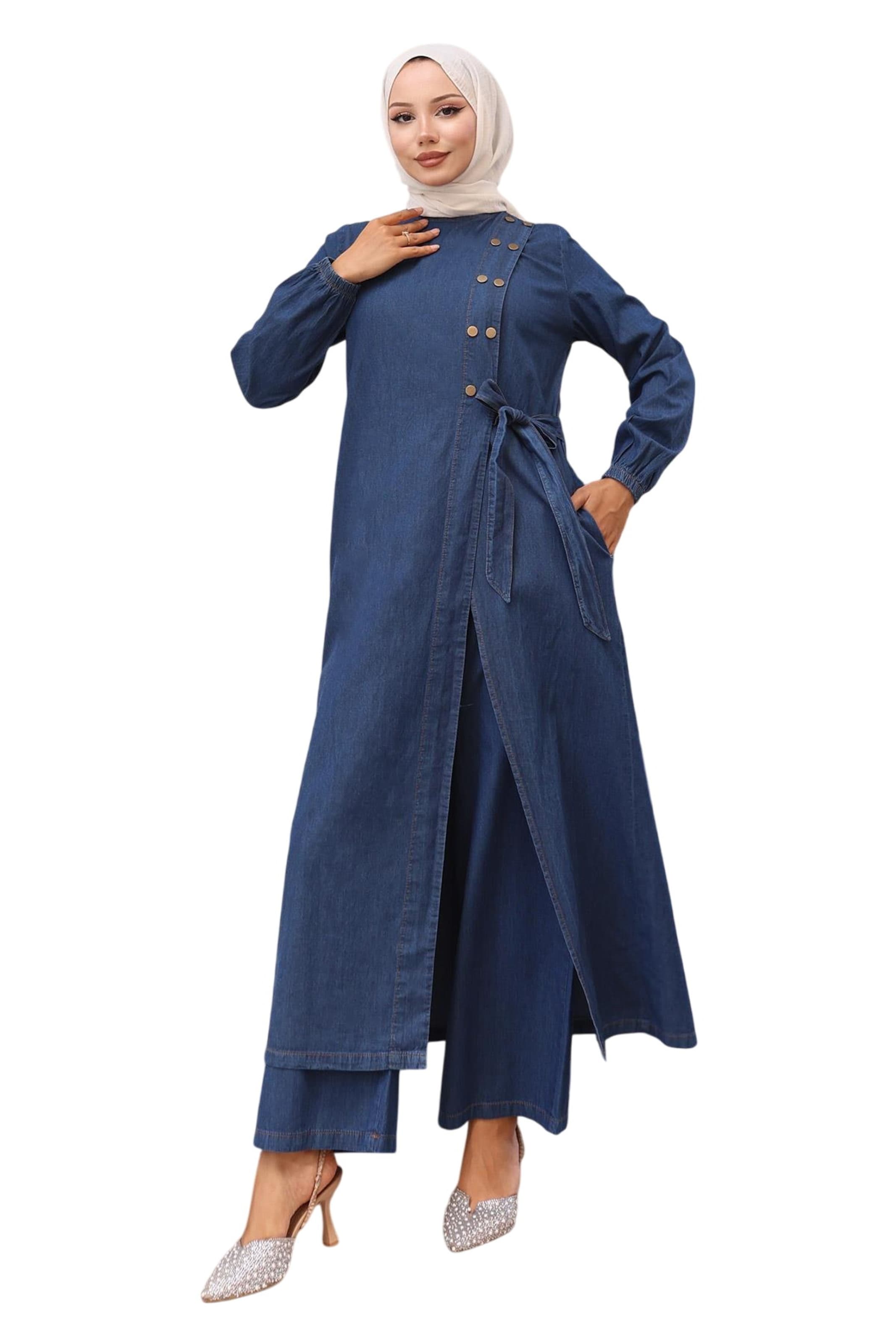 MODAMIHRAM Set in Blau: Vorderseite