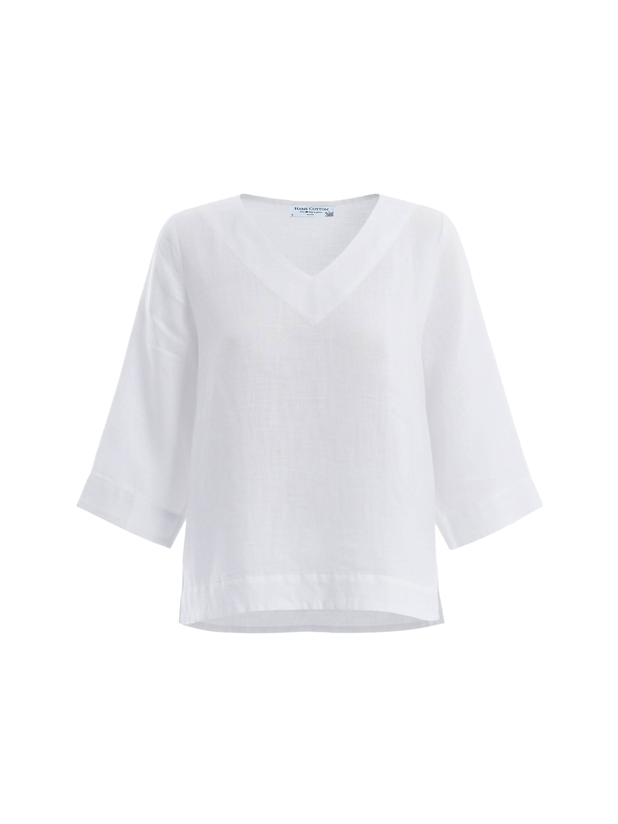Chemisier Haris Cotton en blanc : devant