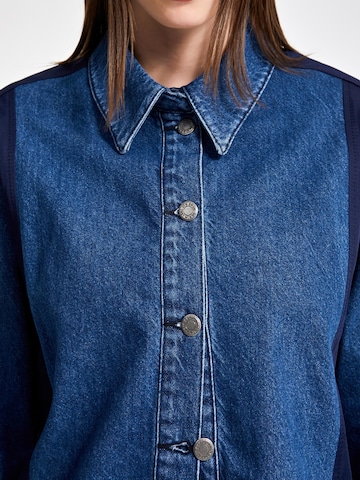 IT'S BASIC Between-season jacket 'Straight Denim Jacket' in Blue