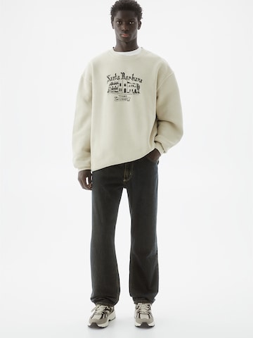 Pull&Bear Sweatshirt i beige