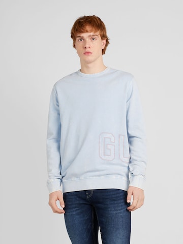 GUESS Sweatshirt in Blauw: voorkant