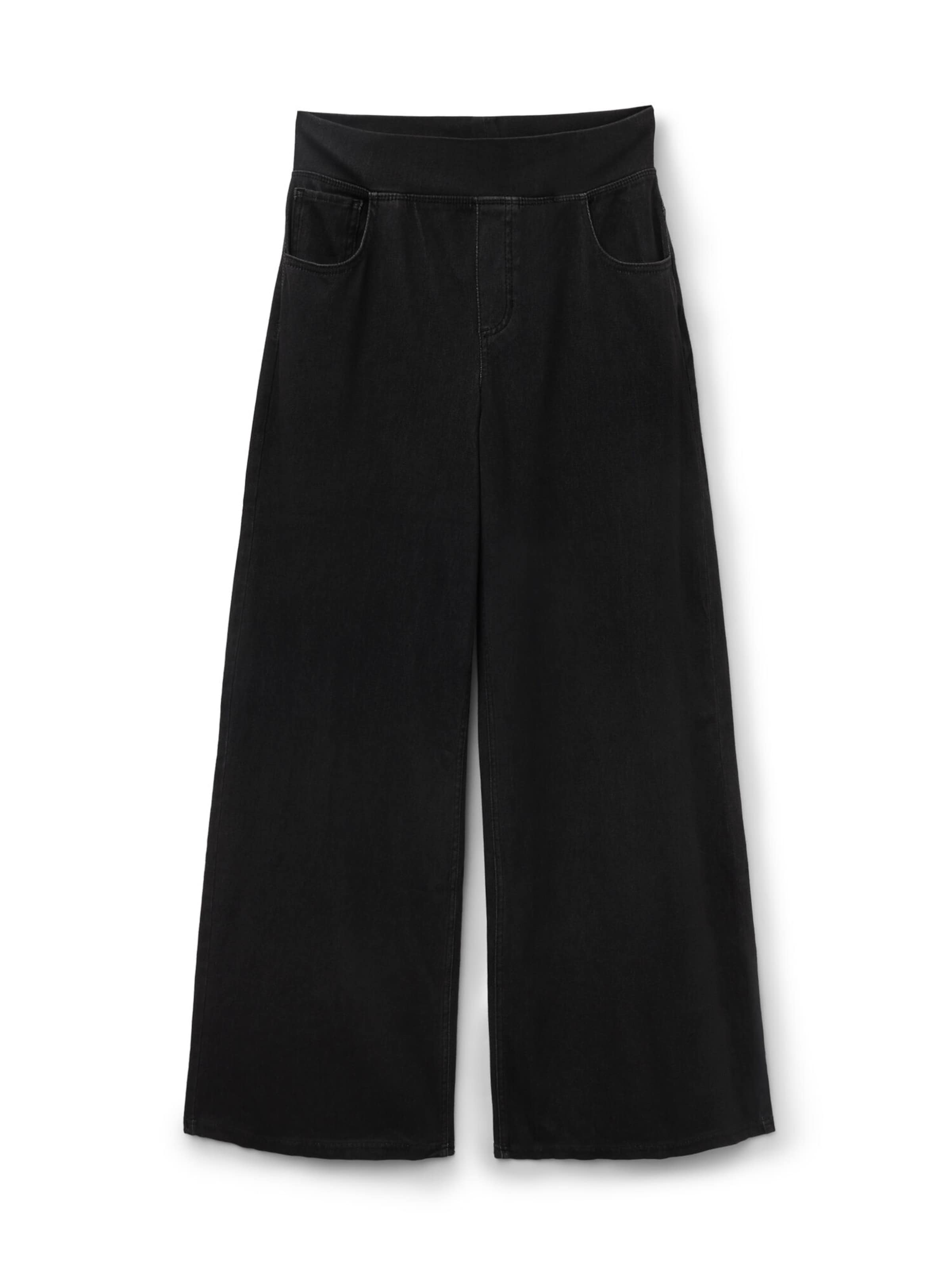 Tezenis Wide leg Jeans in Black: front