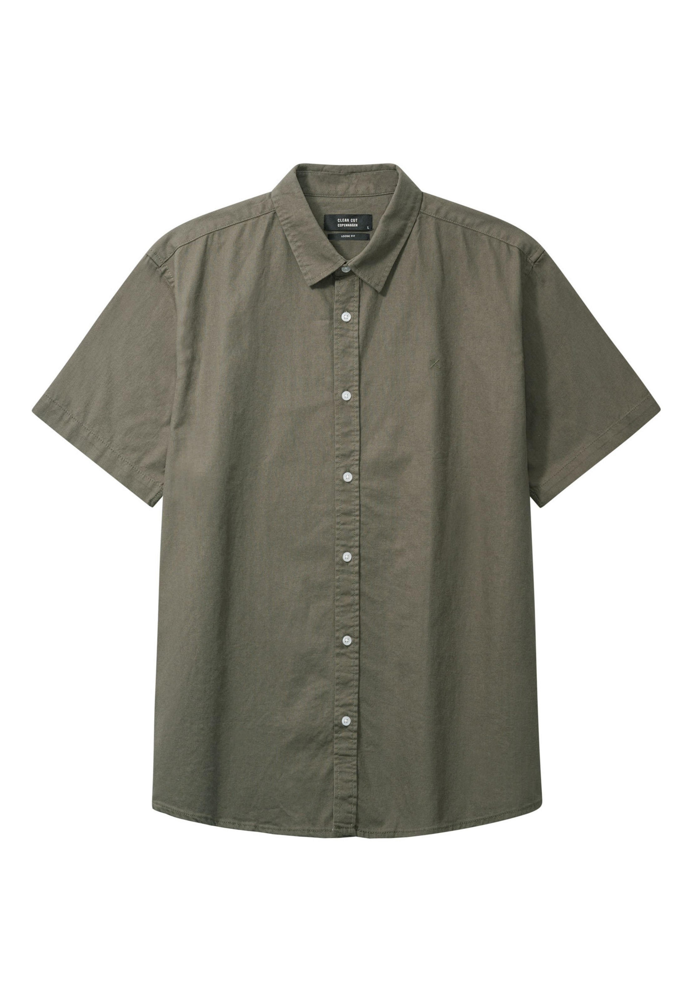 Clean Cut Copenhagen Regular fit Overhemd 'Luca' in Groen: voorkant