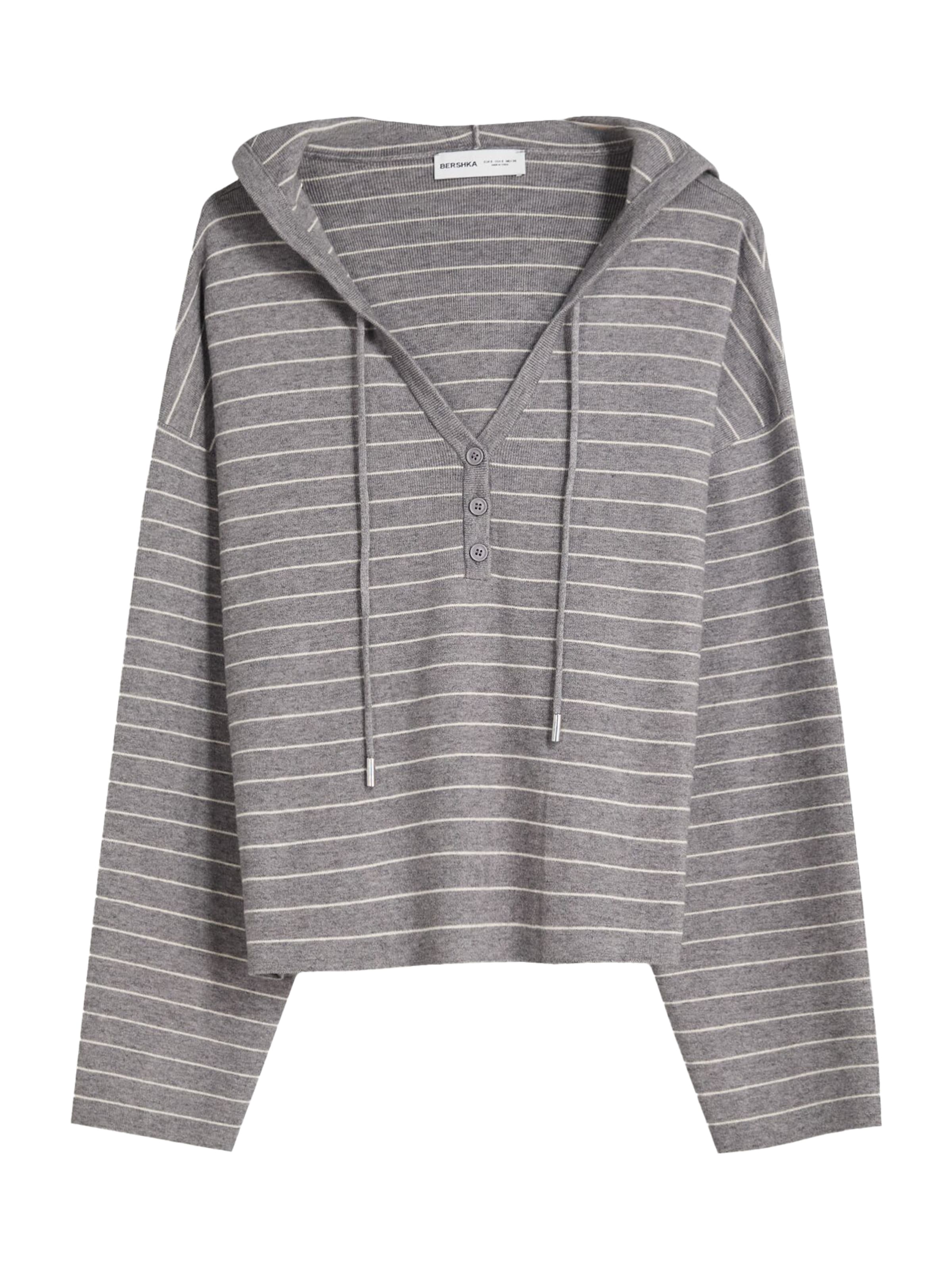 Bershka Sweater in Grey: front