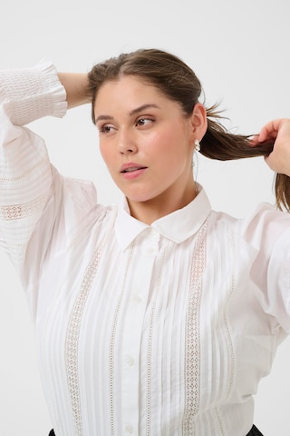 KAFFE CURVE Blouse 'KCBelli' in White