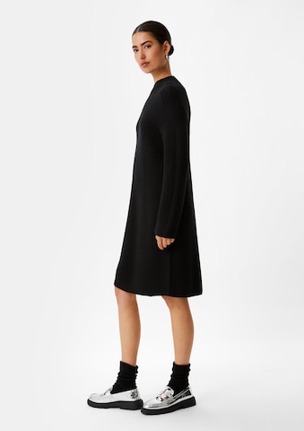 comma casual identity Плетена рокля в черно: отпред