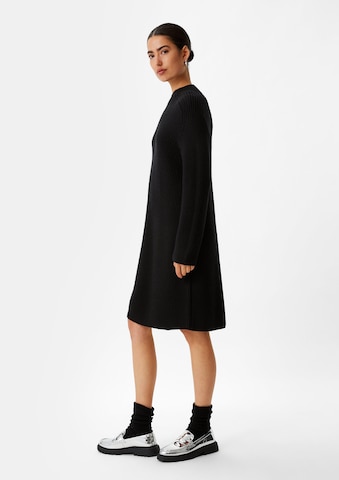 Robes en maille comma casual identity en noir : devant